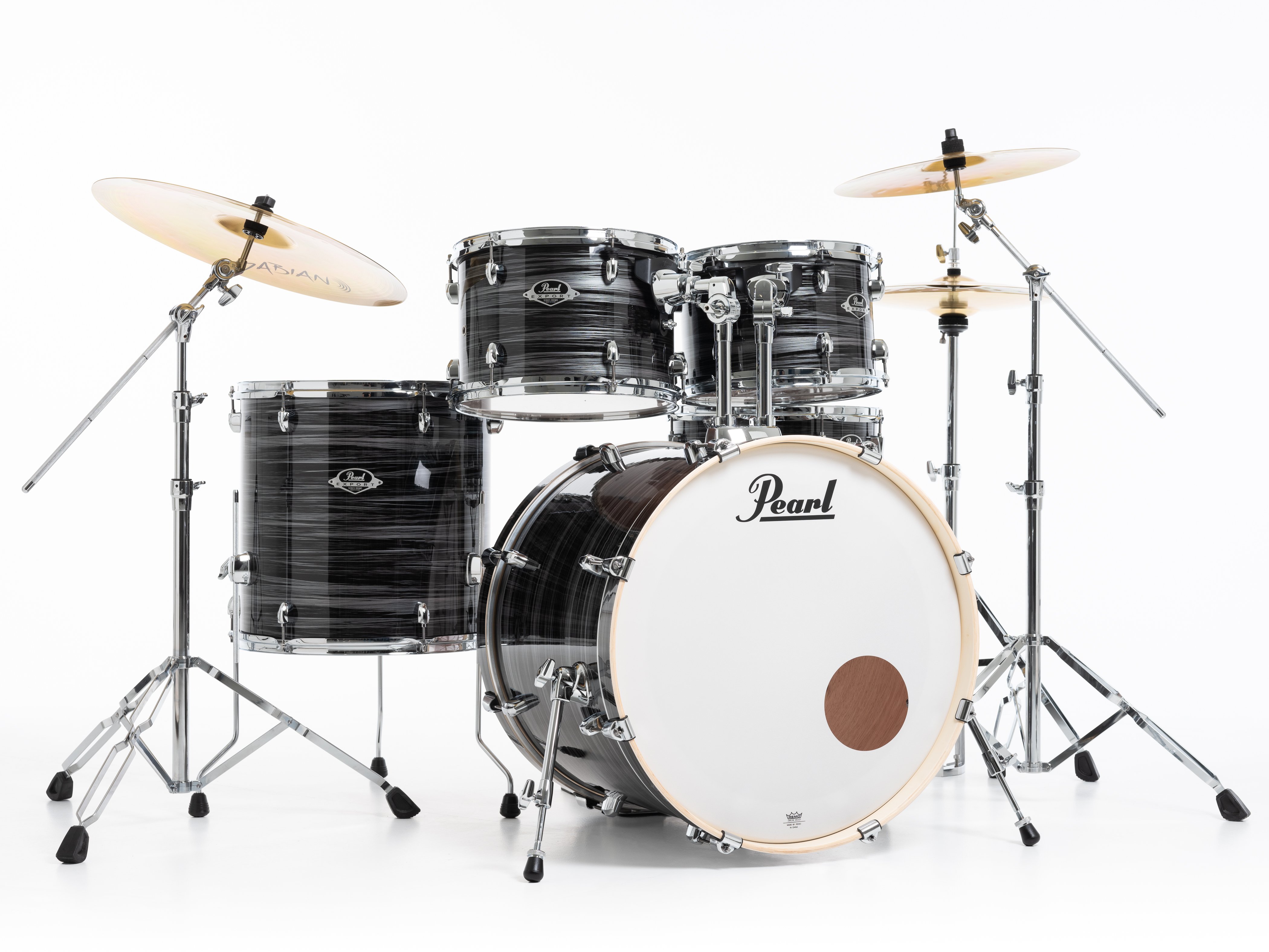 Export EXX 5-PCS Drum Set Graphite Silver Twist